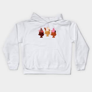 Ice Cream Taiyaki Kids Hoodie